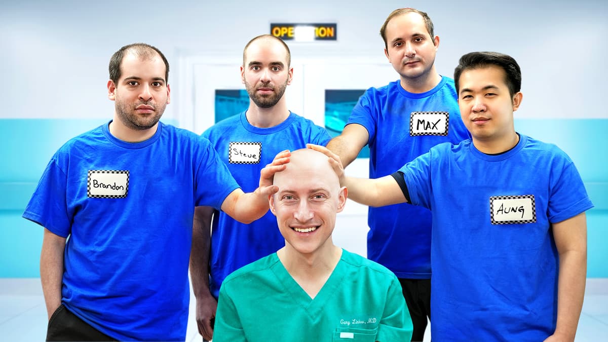Last To Take Hand Off Head, Wins a $20,000 Hair Transplant